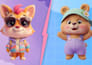 design 3d cute character modeling chibi mascot cartoon fur model in pixar style